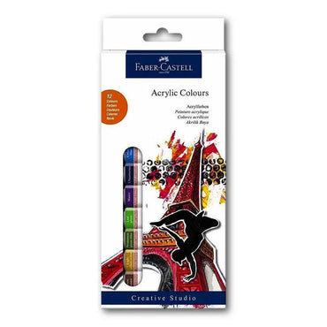 Faber castell Acrylic Colour set 12x12ml The Stationers